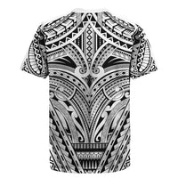 Polynesian Tattoo Inspired Cosplay Costume Rugby Jersey Tribal Warrior White LT05 - Polynesian Pride