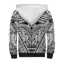 Polynesian Tattoo Inspired Cosplay Costume Sherpa Hoodie Tribal Warrior White LT05 - Polynesian Pride