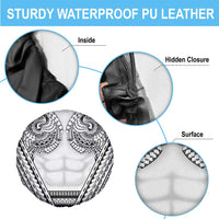 Polynesian Tattoo Inspired Cosplay Costume Spare Tire Cover Tribal Warrior White - Polynesian Pride