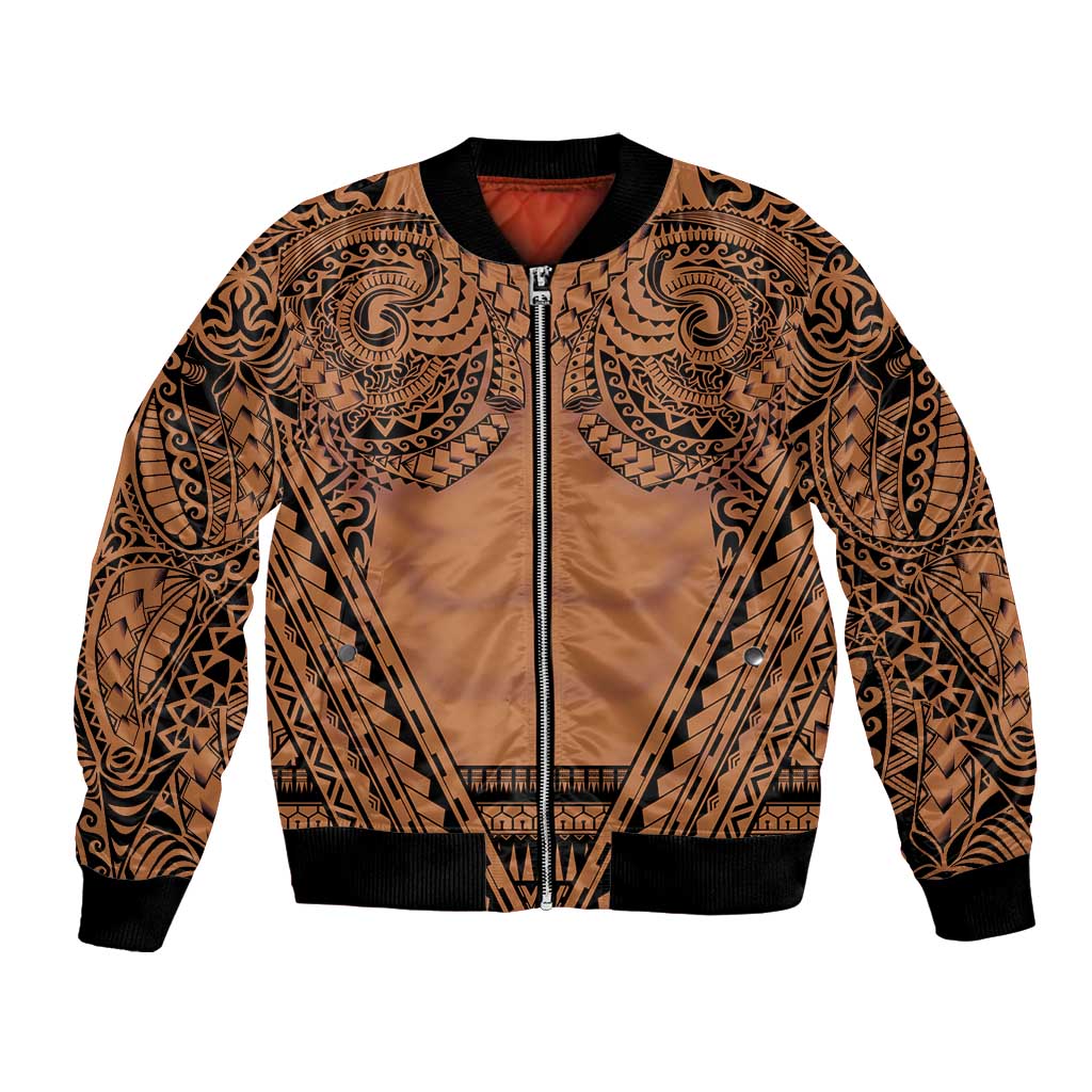 Polynesian Tattoo Inspired Cosplay Costume Bomber Jacket Tribal Warrior - Polynesian Pride