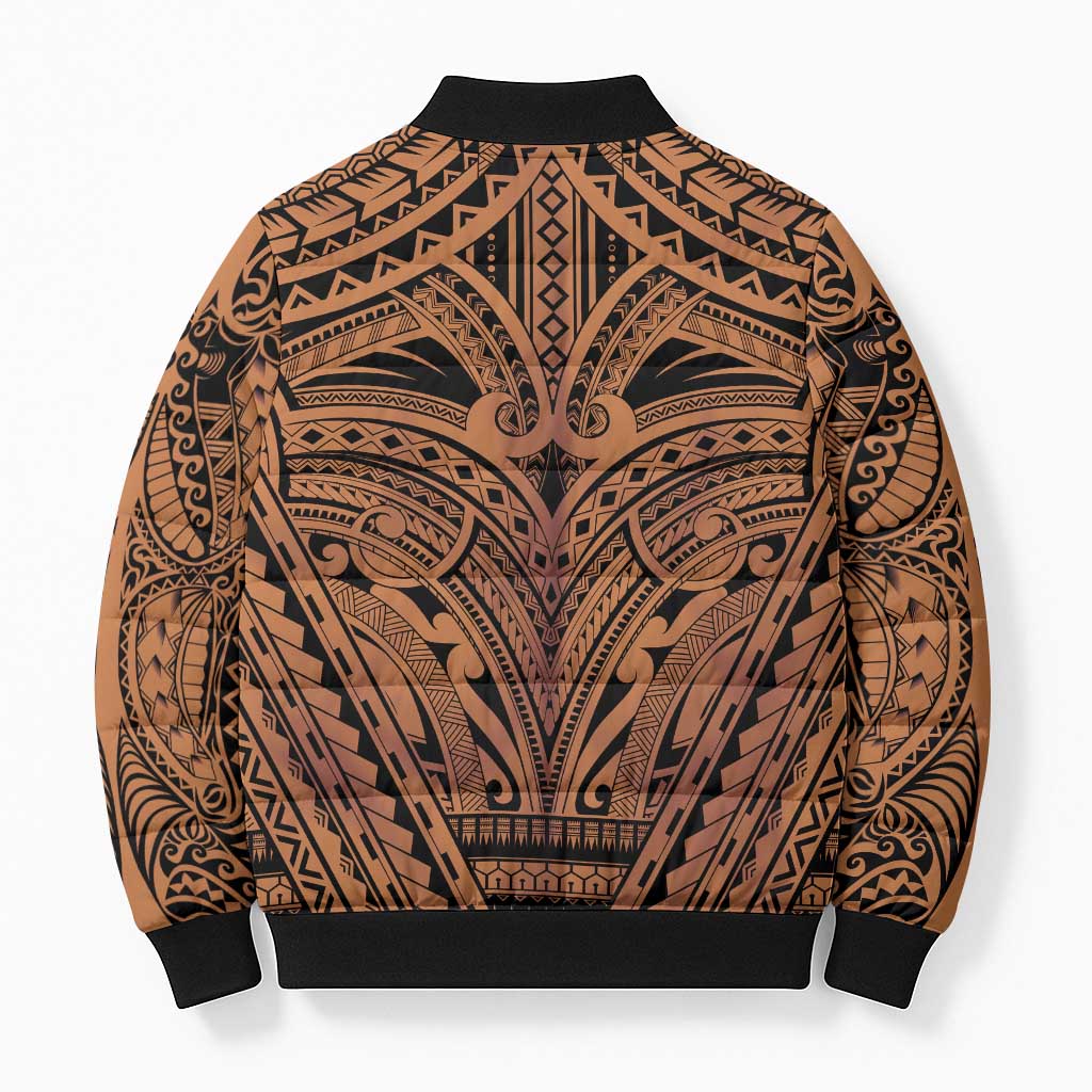 Polynesian Tattoo Inspired Cosplay Costume Bomber Puffer Jacket Tribal Warrior LT05 - Polynesian Pride