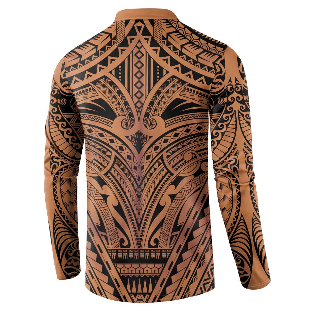 Polynesian Tattoo Inspired Cosplay Costume Button Sweatshirt Tribal Warrior LT05 - Polynesian Pride