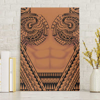 Polynesian Tattoo Inspired Cosplay Costume Canvas Wall Art Tribal Warrior LT05 Without Frame Brown - Polynesian Pride