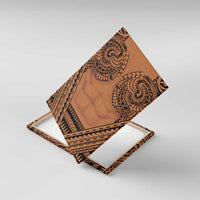 Polynesian Tattoo Inspired Cosplay Costume Canvas Wall Art Tribal Warrior LT05 With Frame Brown - Polynesian Pride