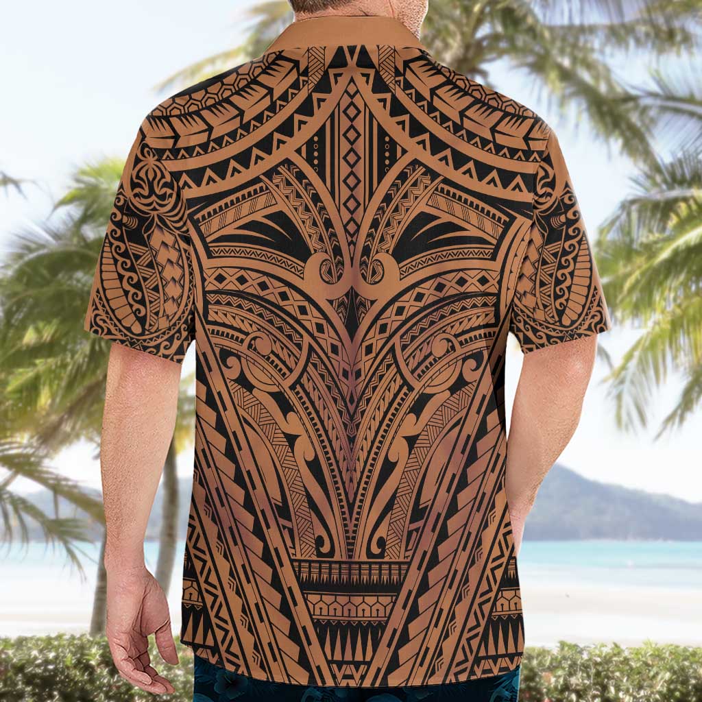 Polynesian Tattoo Inspired Cosplay Costume Hawaiian Shirt Tribal Warrior - Polynesian Pride