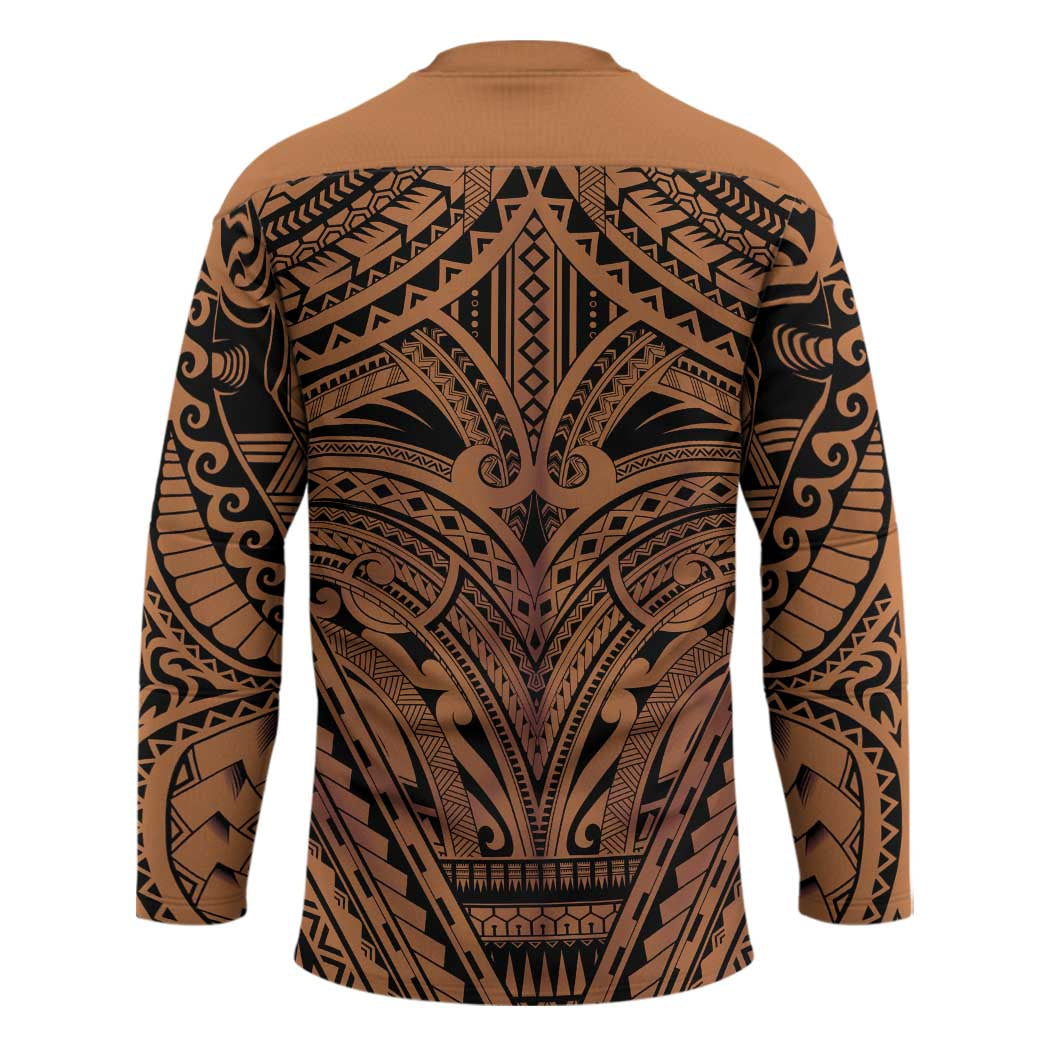 Polynesian Tattoo Inspired Cosplay Costume Hockey Jersey Tribal Warrior LT05 - Polynesian Pride