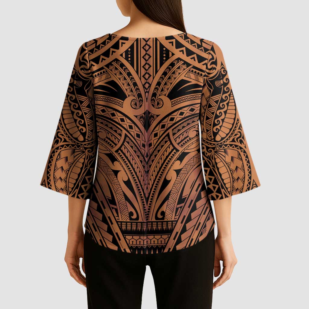 Polynesian Tattoo Inspired Cosplay Costume Kimono Sleeve Blouse Tribal Warrior LT05 - Polynesian Pride