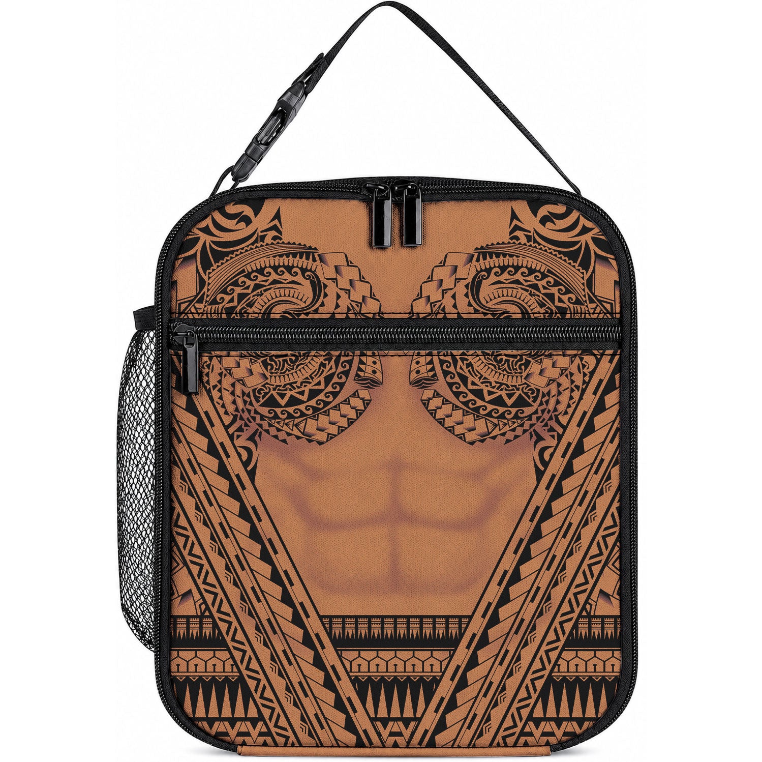 Polynesian Tattoo Inspired Cosplay Costume Lunch Bag Tribal Warrior