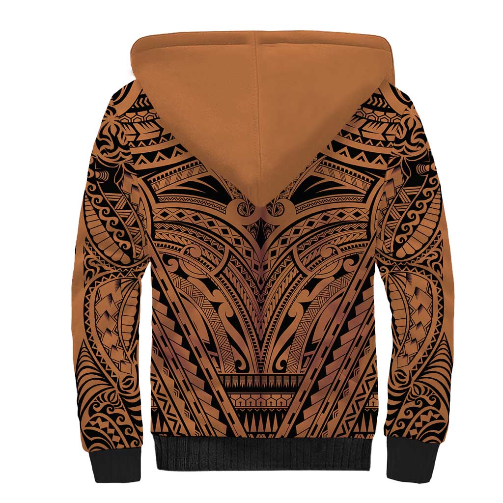 Polynesian Tattoo Inspired Cosplay Costume Sherpa Hoodie Tribal Warrior LT05 - Polynesian Pride