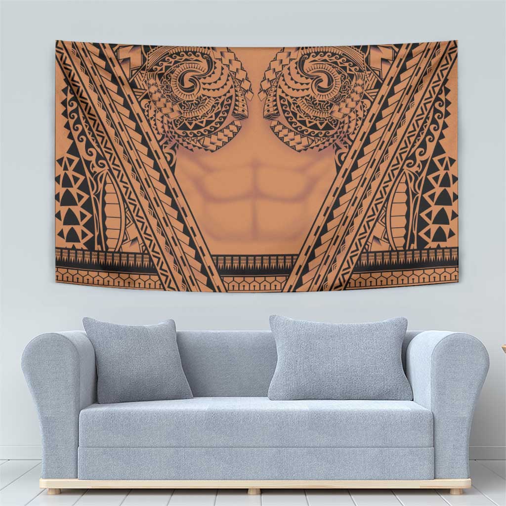 Polynesian Tattoo Inspired Cosplay Costume Tapestry Tribal Warrior - Polynesian Pride
