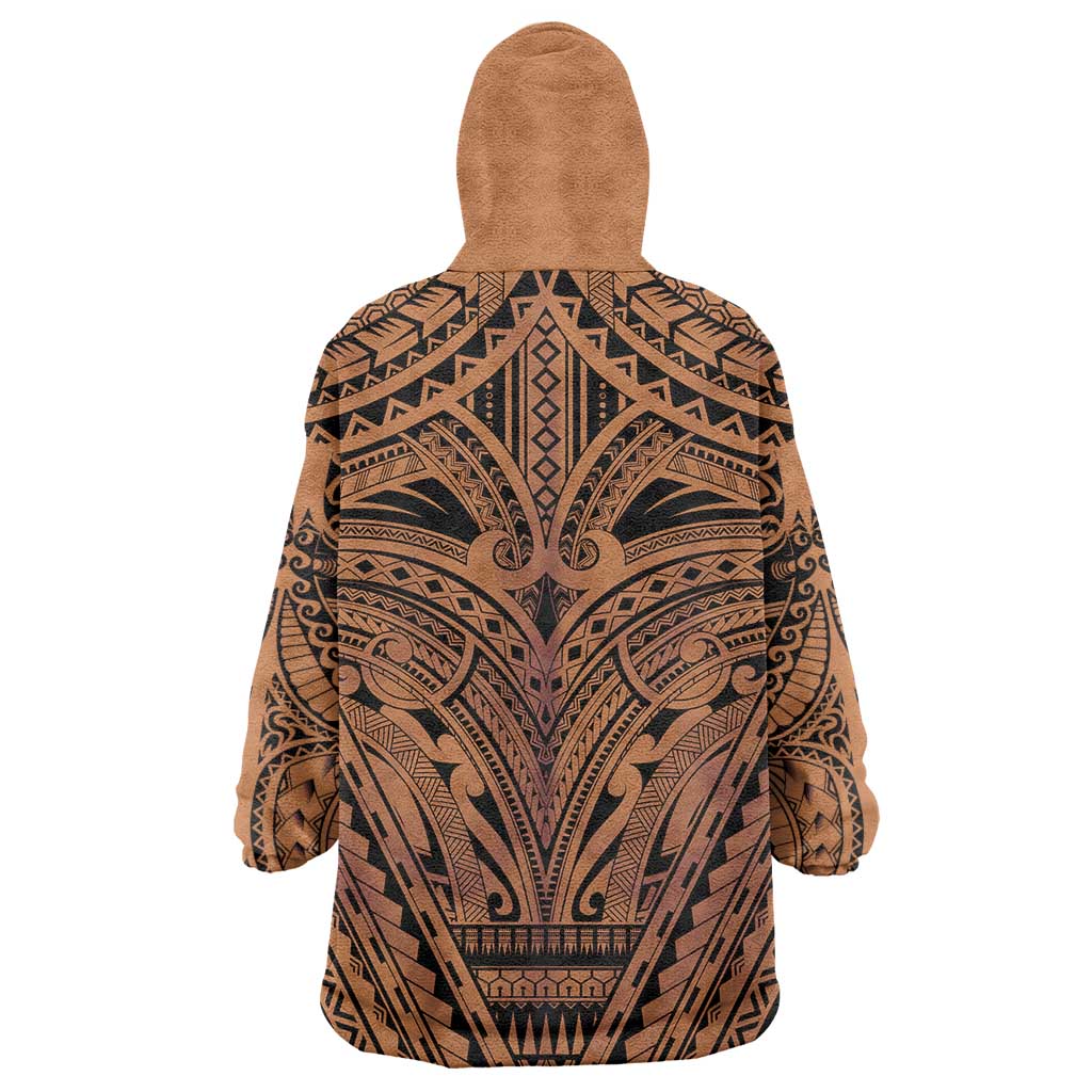 Polynesian Tattoo Inspired Cosplay Costume Wearable Blanket Hoodie Tribal Warrior LT05 - Polynesian Pride
