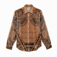 Polynesian Tattoo Inspired Cosplay Costume Women Casual Shirt Tribal Warrior - Polynesian Pride