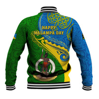 Malampa Day Baseball Jacket Sand Drawing Vanuatuan Pattern LT05 - Polynesian Pride