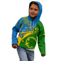 Malampa Day Kid Hoodie Sand Drawing Vanuatuan Pattern LT05 - Polynesian Pride