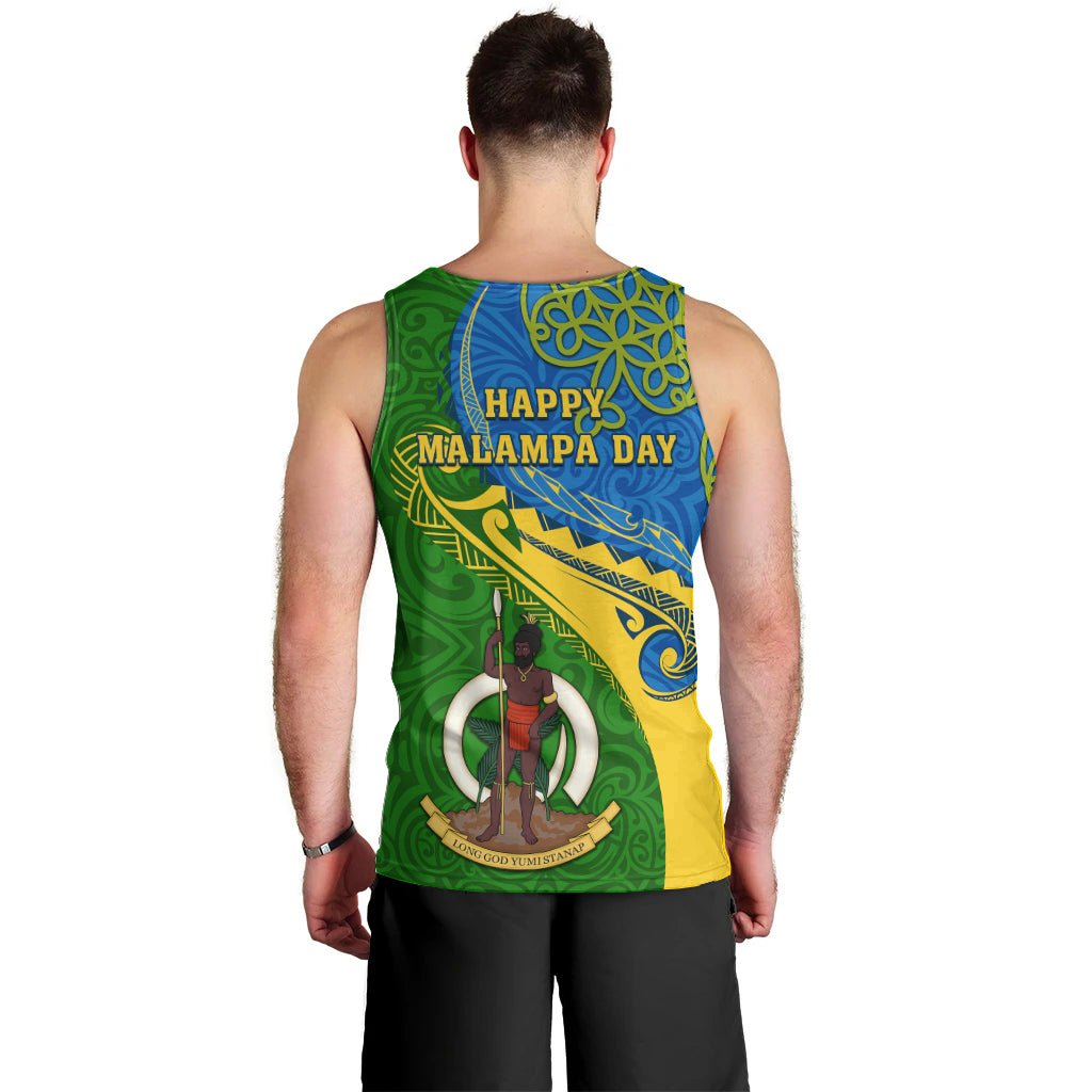 Malampa Day Men Tank Top Sand Drawing Vanuatuan Pattern LT05 - Polynesian Pride