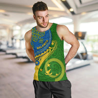 Malampa Day Men Tank Top Sand Drawing Vanuatuan Pattern LT05 - Polynesian Pride