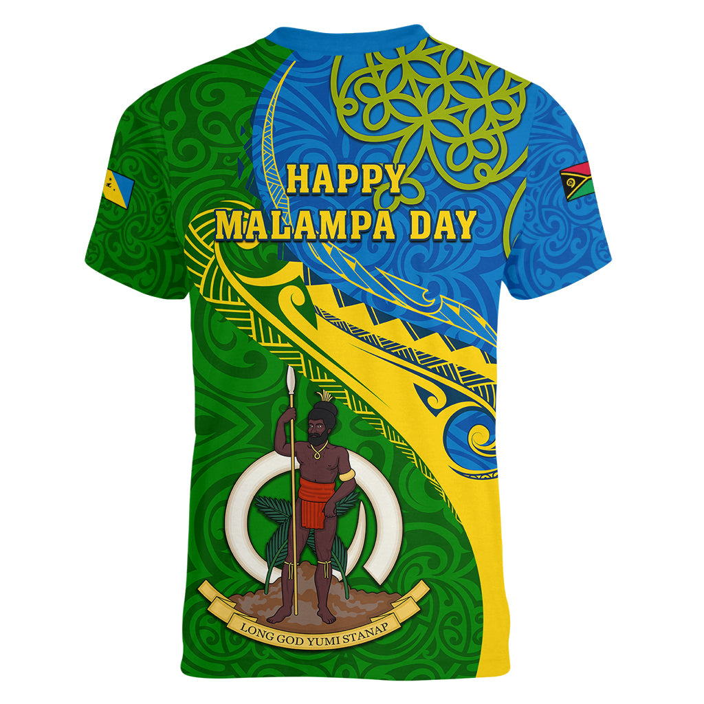 malampa-day-women-v-neck-t-shirt-sand-drawing-vanuatuan-pattern