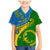 Personalized Malampa Day Family Matching Mermaid Dress and Hawaiian Shirt Sand Drawing Vanuatuan Pattern LT05 Son's Shirt Green - Polynesian Pride