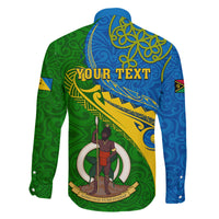 Personalized Malampa Day Family Matching Off Shoulder Short Dress and Hawaiian Shirt Sand Drawing Vanuatuan Pattern LT05 - Polynesian Pride