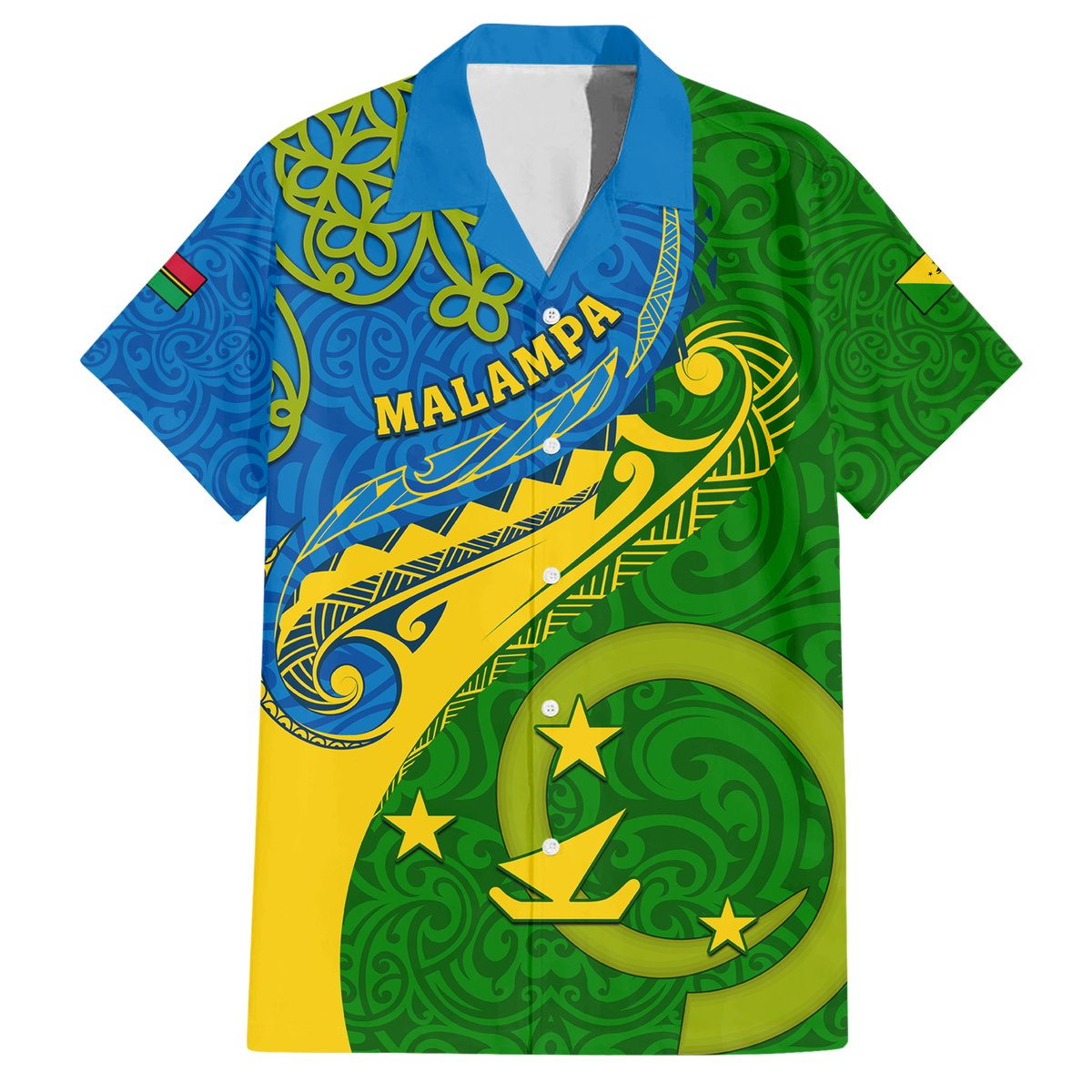 Personalized Malampa Day Hawaiian Shirt Sand Drawing Vanuatuan Pattern LT05 Green - Polynesian Pride