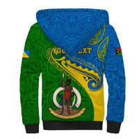 Personalized Malampa Day Sherpa Hoodie Sand Drawing Vanuatuan Pattern LT05 - Polynesian Pride