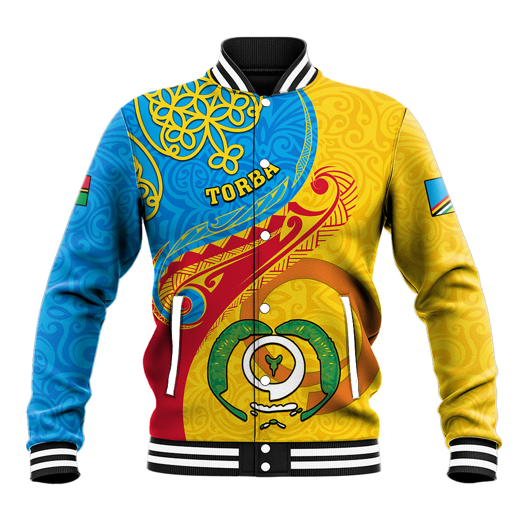 Torba Day Baseball Jacket Sand Drawing Vanuatuan Pattern LT05 Unisex Yellow - Polynesian Pride