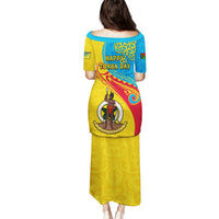 Torba Day Puletasi Sand Drawing Vanuatuan Pattern LT05 - Polynesian Pride