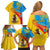 Personalized Torba Day Family Matching Off Shoulder Short Dress and Hawaiian Shirt Sand Drawing Vanuatuan Pattern LT05 - Polynesian Pride