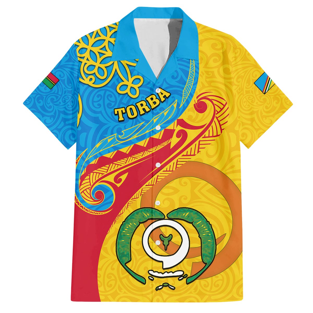 Personalized Torba Day Hawaiian Shirt Sand Drawing Vanuatuan Pattern LT05 Yellow - Polynesian Pride