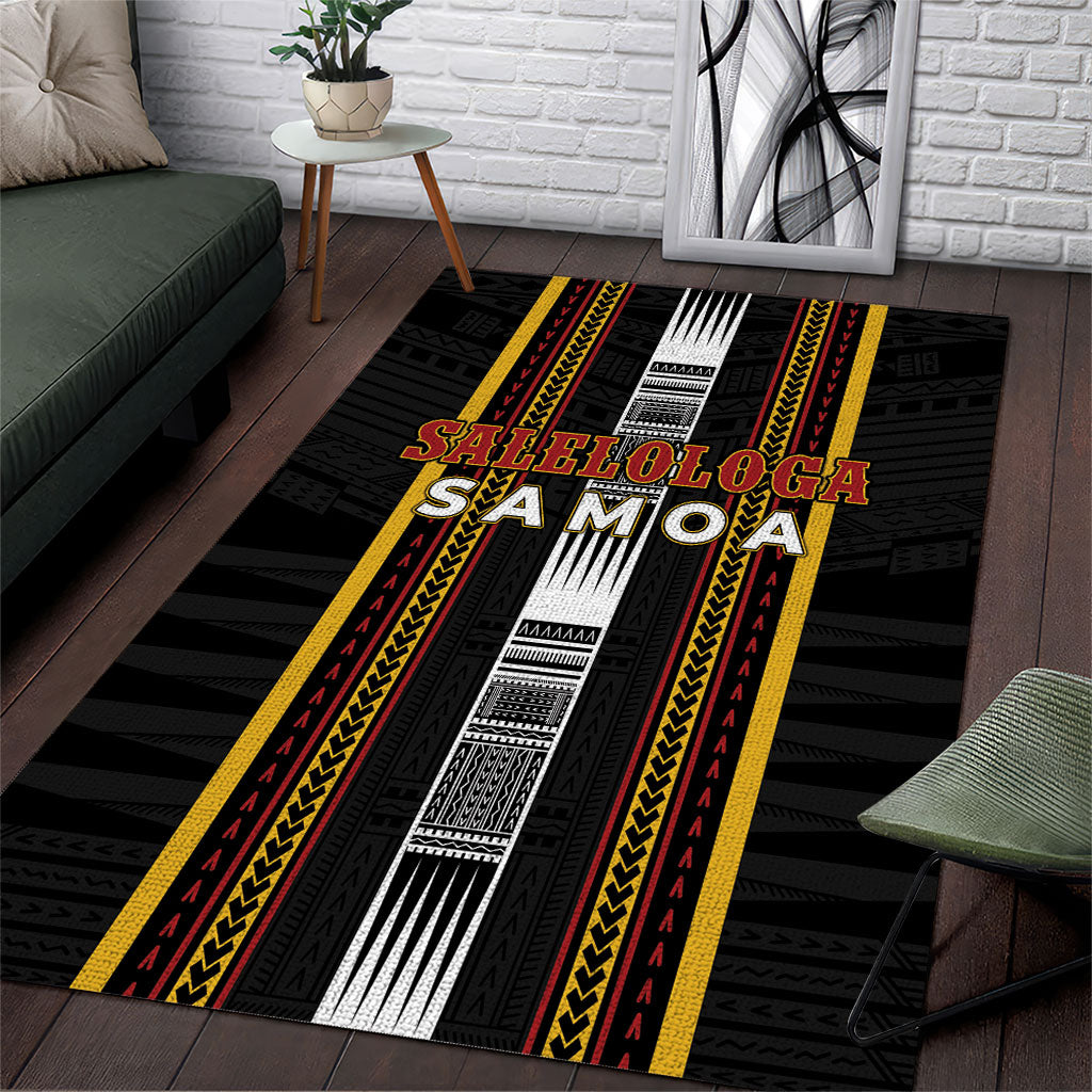 Salelologa Samoa Area Rug Samoan Tribal Pattern