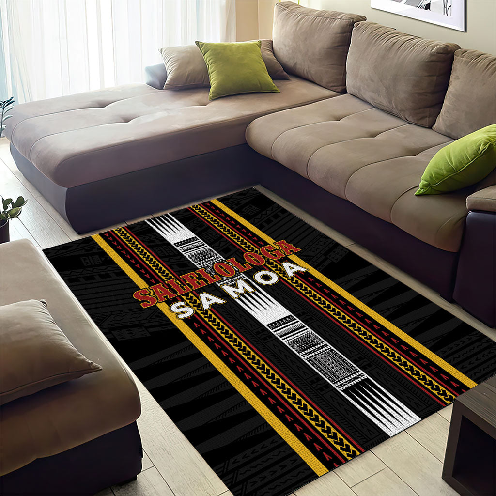 Salelologa Samoa Area Rug Samoan Tribal Pattern