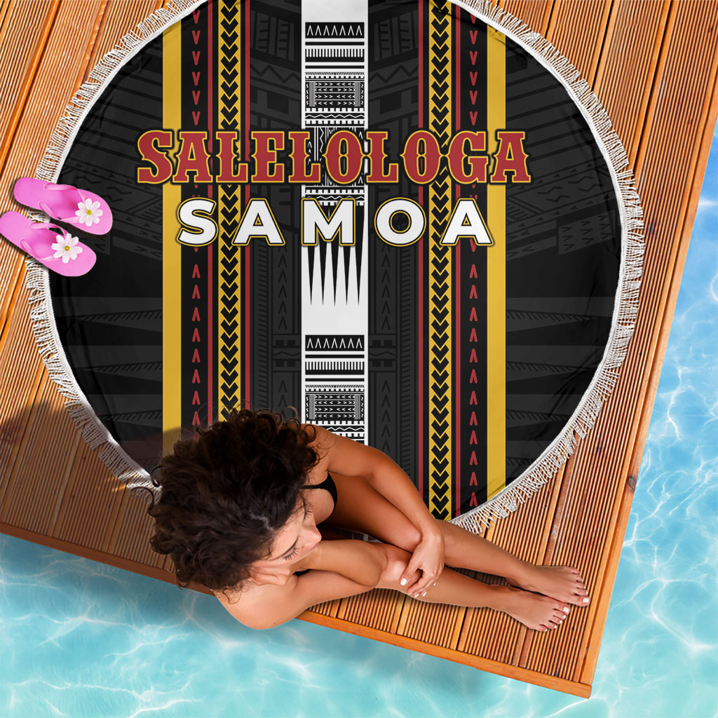 Salelologa Samoa Beach Blanket Samoan Tribal Pattern LT05 - Polynesian Pride