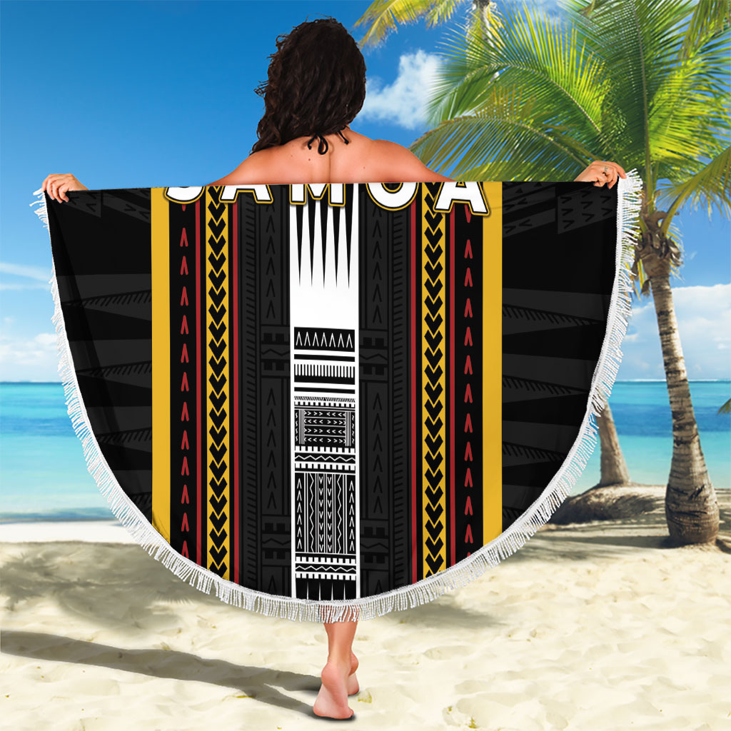Salelologa Samoa Beach Blanket Samoan Tribal Pattern LT05 - Polynesian Pride