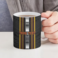 Personalised Salelologa Samoa Ceramic Mug Samoan Tribal Pattern