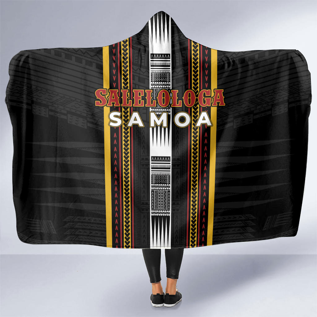 Salelologa Samoa Hooded Blanket Samoan Tribal Pattern