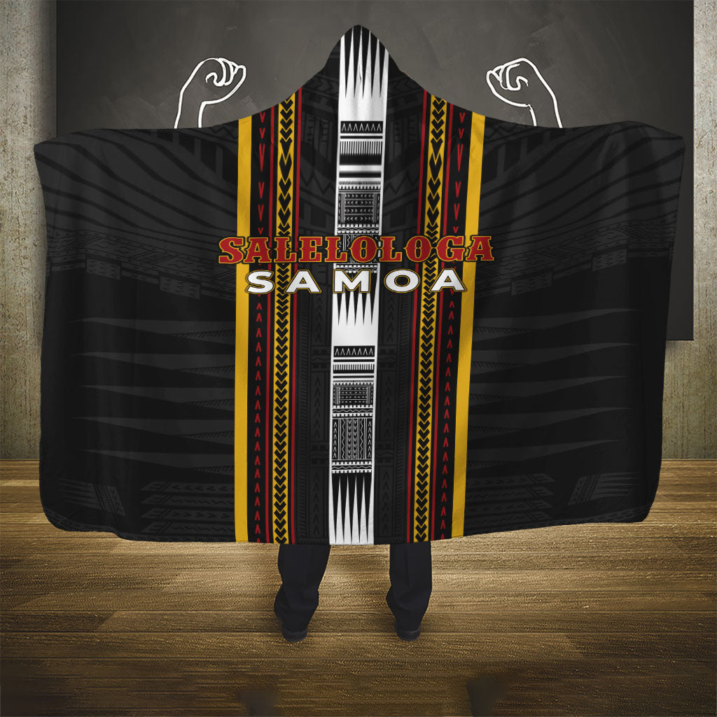 Salelologa Samoa Hooded Blanket Samoan Tribal Pattern