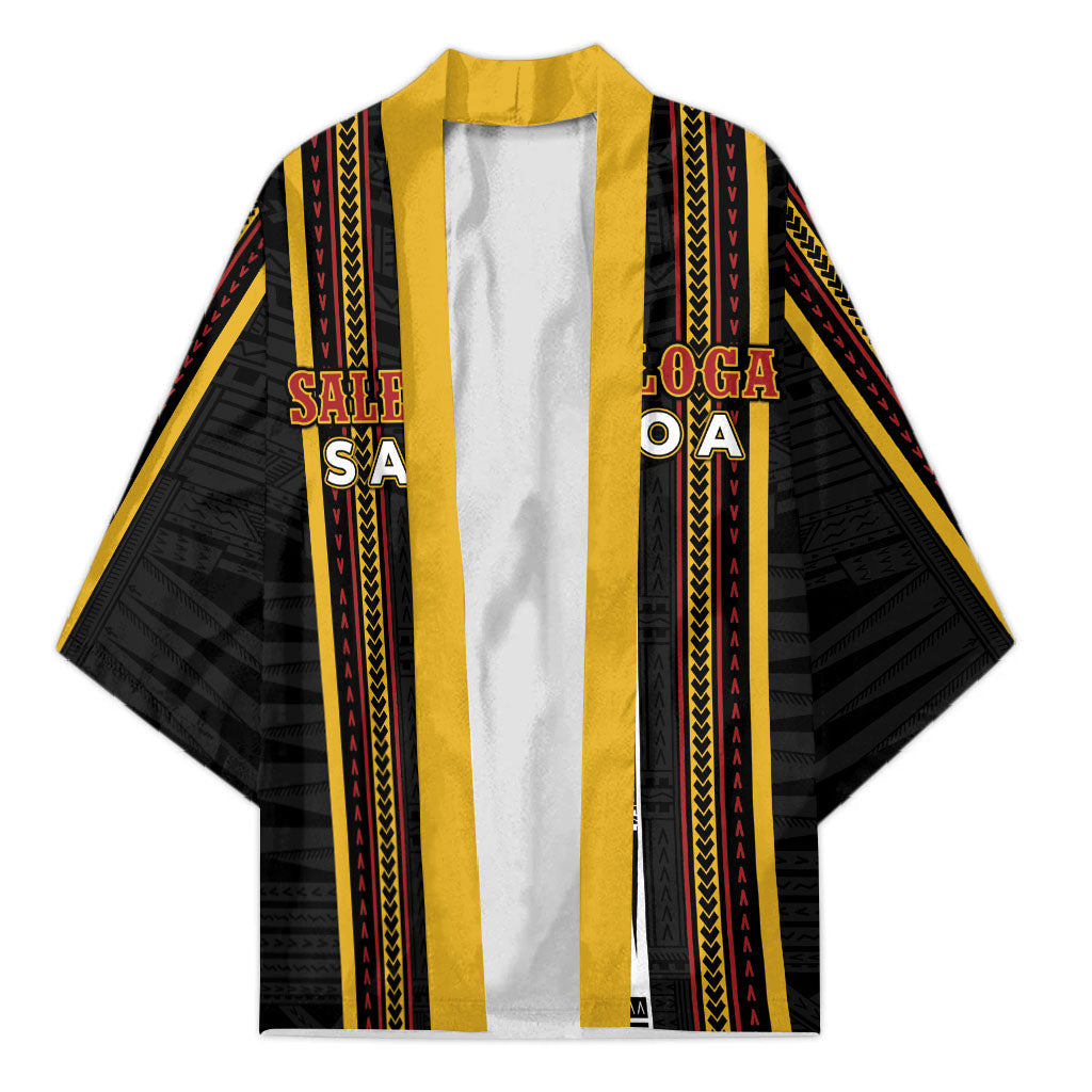 Personalised Salelologa Samoa Kimono Samoan Tribal Pattern LT05 Unisex Black - Polynesian Pride