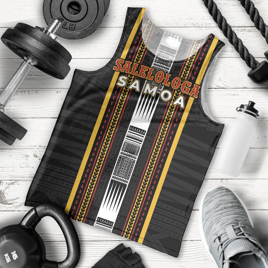 Personalised Salelologa Samoa Men Tank Top Samoan Tribal Pattern
