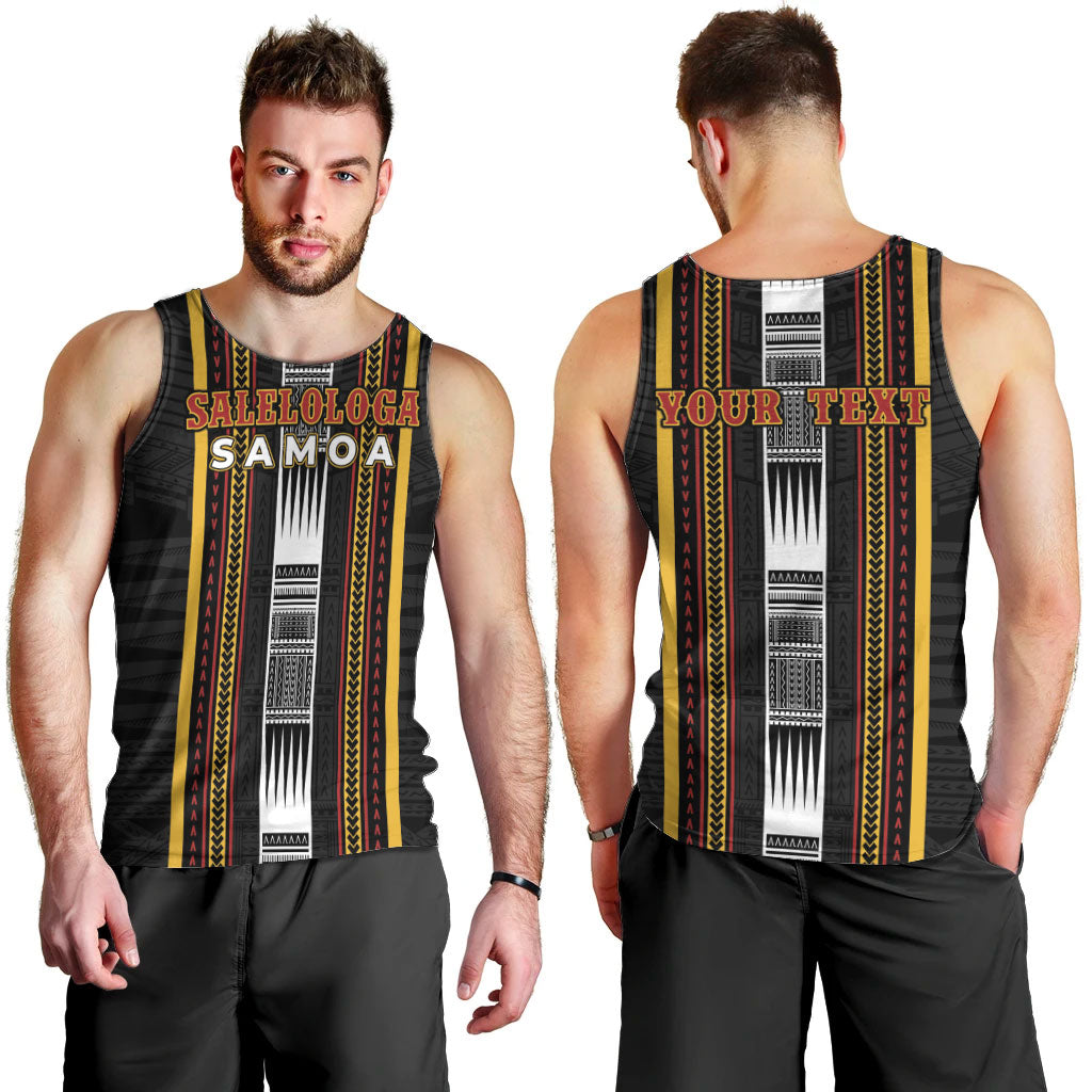Personalised Salelologa Samoa Men Tank Top Samoan Tribal Pattern