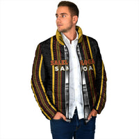 Personalised Salelologa Samoa Padded Jacket Samoan Tribal Pattern