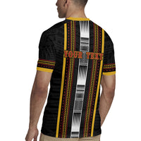 Personalised Salelologa Samoa Rugby Jersey Samoan Tribal Pattern