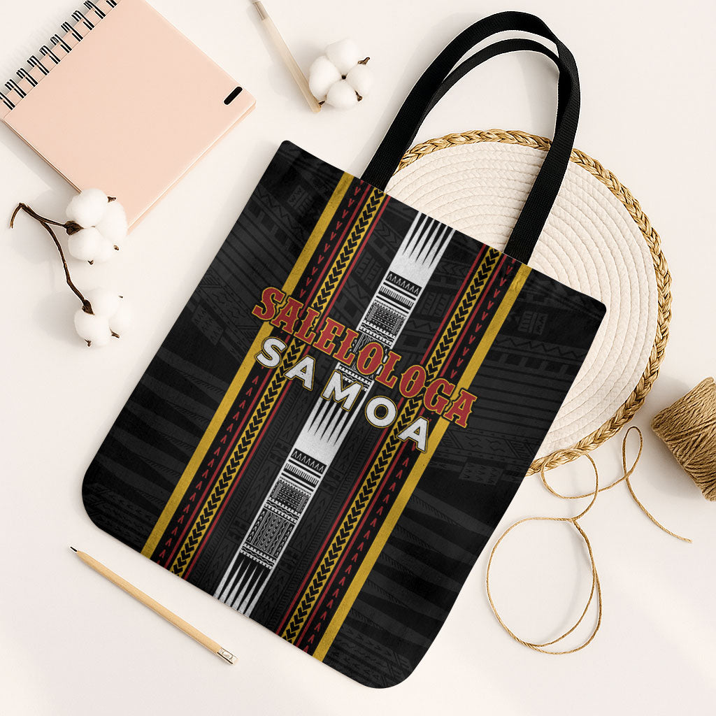 Salelologa Samoa Tote Bag Samoan Tribal Pattern