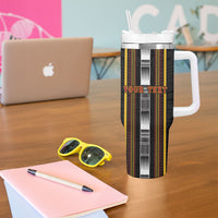 Personalised Salelologa Samoa Tumbler With Handle Samoan Tribal Pattern LT05 - Polynesian Pride