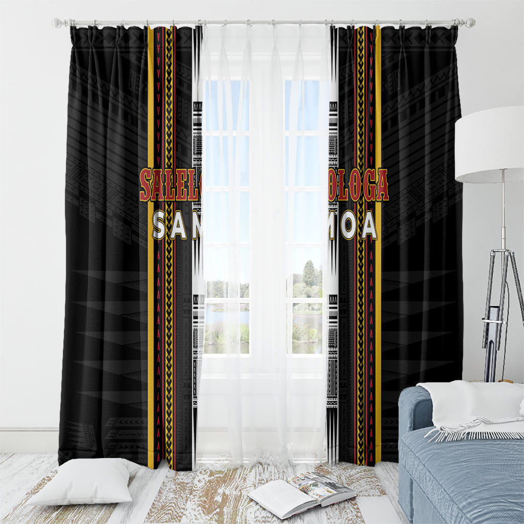 Salelologa Samoa Window Curtain Samoan Tribal Pattern LT05 - Polynesian Pride
