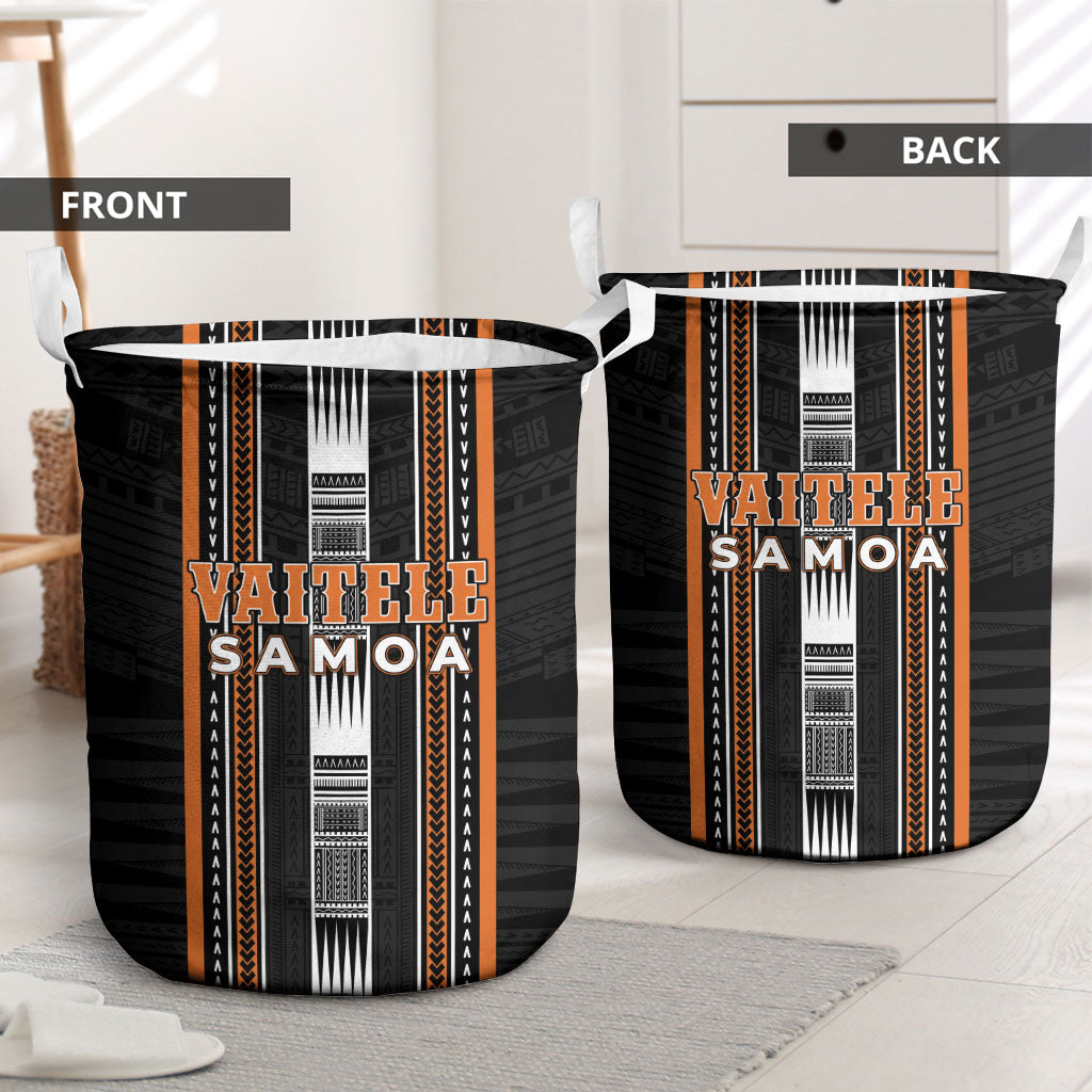 Vaitele Samoa Laundry Basket Samoan Tribal Pattern
