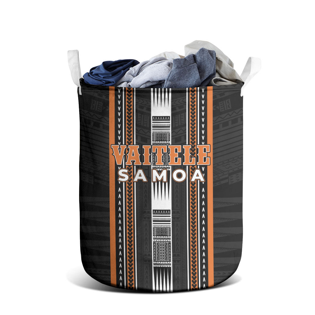 Vaitele Samoa Laundry Basket Samoan Tribal Pattern