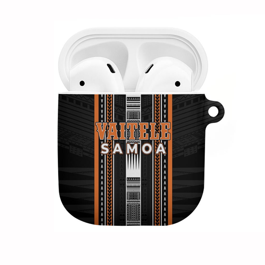 Vaitele Samoa AirPods Case Samoan Tribal Pattern LT05 Orange - Polynesian Pride