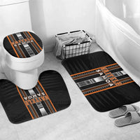 Vaitele Samoa Bathroom Set Samoan Tribal Pattern LT05 Mat Set Only (3 pcs) One Size Orange - Polynesian Pride