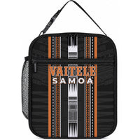 Vaitele Samoa Lunch Bag Samoan Tribal Pattern LT05 10.2 × 8.3 × 4.3 inch Orange - Polynesian Pride