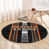 Vaitele Samoa Round Carpet Samoan Tribal Pattern LT05 - Polynesian Pride